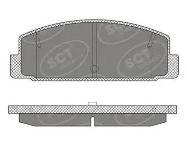 SCT SP611 Колодки торм.передние Mazda 6 02-07-10-