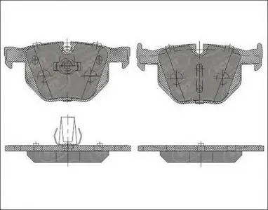 SCT SP637 Колодки торм.передние BMW 5(E61E60) 03-