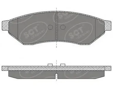 SCT SP645 Колодки торм.передние Chevrolet Epica 05-EVANDA 02-MAGNUS 99-