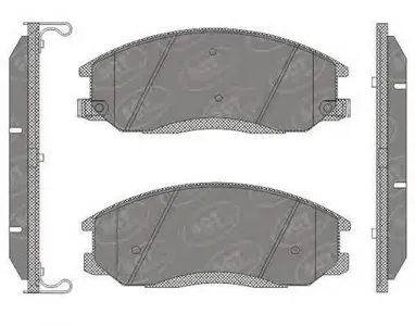 SCT SP649 Колодки торм.задние SSANG YOUNG Actyon Sport s 07- Actyon 07- Kyron 05-10- Hyundai Santa Fe 01-06-