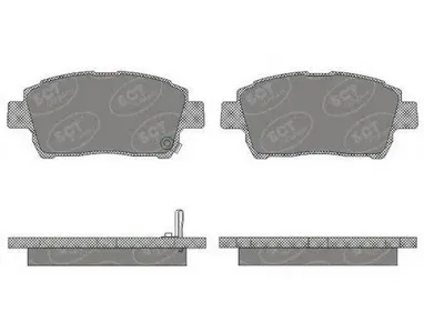 SCT SP656 Колодки торм.задние Toyota Corolla (E12) 02-06PRIUSYARIS 1.0-1.6 99-05