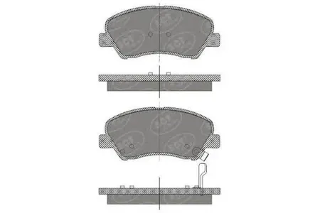 SCT SP667 Колодки торм.задние Hyundai Solaris 10-12-  Kia Rio  III 11-12-