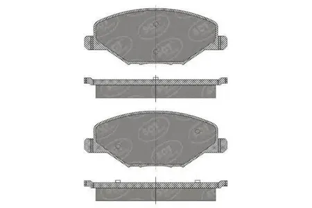 SCT SP668 Колодки торм.передние VW Polo Седан 10- Skoda Fabia 11-