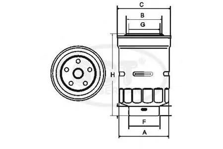 SCT ST306 Фильтр топливный Mazda CX-5CX-7 2.2D 12-MITS Pajero IV 3.2D 07-TOY Land Cruiser 120 3.0D 02-