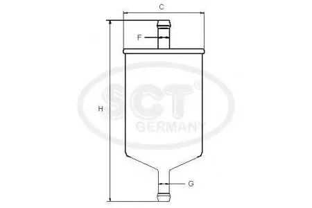 SCT ST379 Фильтр топливный BMW E36E34E38E39 -01