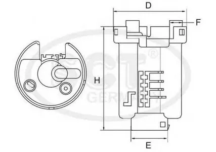 SCT ST6505 Фильтр топливный Toyota PRIUSGS300RX300 1.53.0 00-04