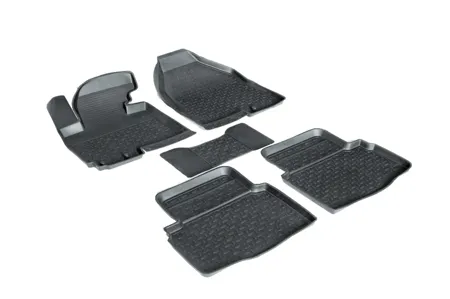 SEINTEX 71745 Коврик салона HYUNDAI ix35/ KIA Sport (10-15) резина черный (5 предм.) SEINTEX
