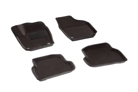 SEINTEX 83734 Коврик салона VW Polo Sedan (10-15) 3D 3-х слойная конструкция черный (5 предм.) SEINTEX