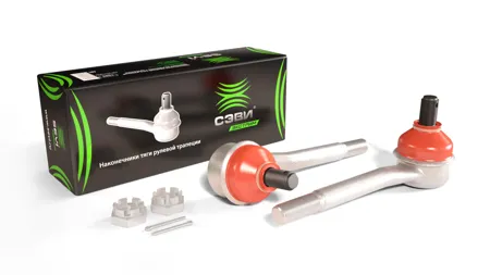 СЭВИ 7063 Наконечник тяги рулевой ВАЗ 2121-21213 длинный (цена за 2 шт.) СЭВИ-ЭКСТРИМ с крепежом