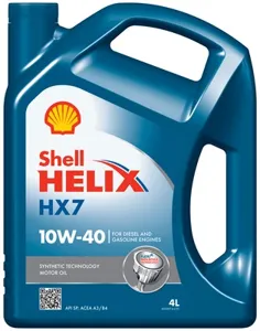 SHELL 550070333 Моторное масло HELIX HX7 10W40 А3B4 SNCF (ЕС) 4л