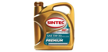 SINTEC 101362 Масло моторное синт. premeium 9000 5W30 4л API SLCF, ACEA A5B5, Ford WSS-M2C913-D