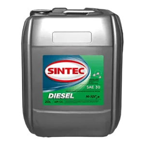 SINTEC 122430 Моторное масло Diesel М-10Г2к 20л мин. API CC, ГОСТ 8581-78