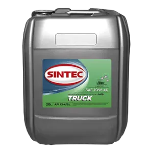 SINTEC 122442 Масло моторное Truck 10W40 20л псинт.API CI-4SL,АСЕА Е7, Mercedes 228.3,MAN M 32751, Volvo VDS3