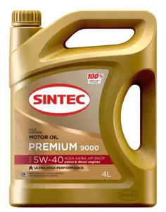 SINTEC 600107 Масло моторное синт. premeium 5W40 SLCF 4л