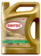 SINTEC 600135 Масло premeium 9000 0W20 C5 SN Plus CF 4л