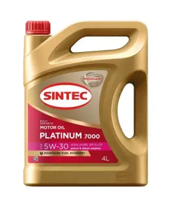 SINTEC 600158 Моторное масло PLATINUM 7000 5W30 A5B5 SLCF 4л