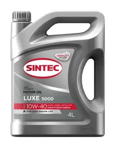 SINTEC 600232 Моторное масло LUXE 5000 10W40 SLCF 4л
