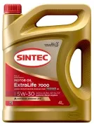 SINTEC 600256 Моторное масло EXTRALIFE 5W30 A3B4 SLCF 4л