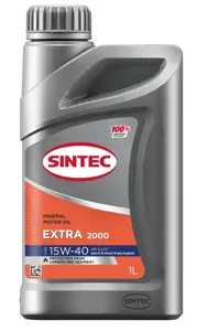 SINTEC 600269 Масло моторное минер. Extra 2000 15W40 1л