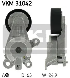 SKF VKM31042 Ролик натяжной ремня НО Audi A3 1.6FSi 03>, VW Eos 1.6FSi 06>