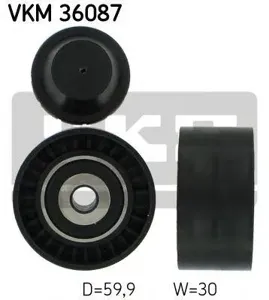 SKF VKM36087 Ролик обводной поликл.ремня C3 Xsara Fiesta