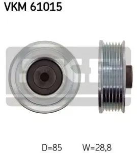 SKF VKM61015 Ролик обводной Toyota Avensis 1.61.8 03Auris 1.4 07>