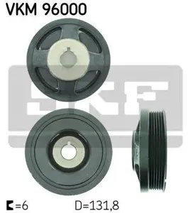 SKF VKM96000 Шкив коленвала Chevrolet Lacetti 1.41.6 05>