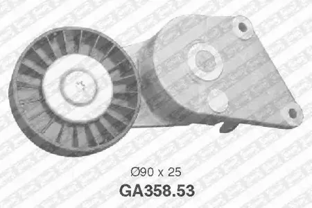 SNR/NTN GA35853 Ролик натяжной с кондиционером Citroen Xantia, Peugeot 306406, Fiat 1.6-2.0 93>