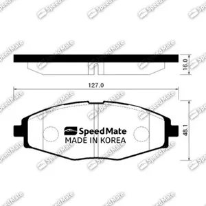 SPEEDMATE SMBPG008 Колодки Daewoo Nexia (R13), Matiz (M100,M150) Chevrolet Lanos (T100)