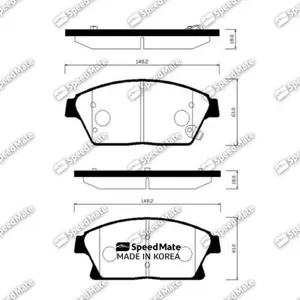 SPEEDMATE SMBPG025 Колодки Chevrolet Cruze (J300,J305,J308), Orlando (J309)(R16) Opel Astra