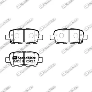 SPEEDMATE SMBPJ051 Колодки торм.задние Nissan Qashqai (J10E) (-2013), X-Trail II (T31) (2007-), Tiida