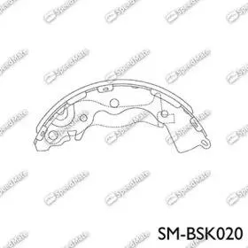 SPEEDMATE SMBSK020 Колодки торм.барабанные Hyundai ( Accent (MC) (2005-)RIO (JB) (2005-2011)