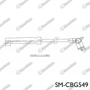 SPEEDMATE SMCBG549 Высоковольтные провода комплект