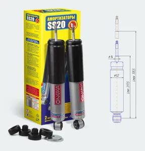 SS20 SS20317 Амортизатор ВАЗ-21214 Urban передний масляный комплект (2шт.) Шоссе SS20