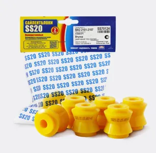 SS20 SS70124 Втулка реактивных тяг SS20 ВАЗ 2101-2107 малые, полиуретан (цена за 6шт.)