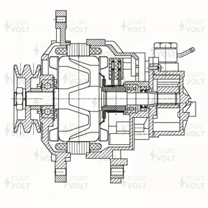STARTVOLT LG0845 Генератор Hyundai H-1 Starex (96-) с дв. D4BF 110A (LG 0845)