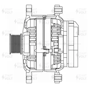 STARTVOLT LG0938 Генератор Renault Laguna Master 01-