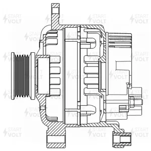 STARTVOLT LG1607 Генератор Fiat PSA Ducato Jumper Boxer 01-