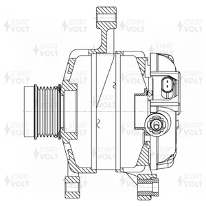 STARTVOLT LG1966 Генератор Toyota Camry RAV4 12-