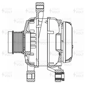 STARTVOLT LG1975 Генератор TOYOTA RAV4 12-