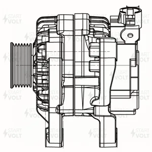 STARTVOLT LG2009 Генератор Peugeot 206 (98-) 1.4i Partner (08-) 1.6i 70A (LG 2009)