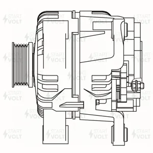 STARTVOLT LG2101 Генератор OPEL ASTRA H (04-) 1.4I/CORSA C (00-) 1.0I/1.2I 100A