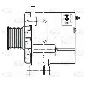 STARTVOLT LG3099 Генератор для а/м SHACMAN SX325 с дв. Weichai WP10 70A 10PK (LG 3099)
