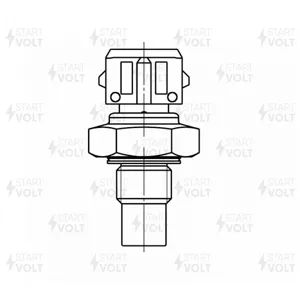 STARTVOLT LS0500 Датчик темпер.охл.жидк. CHEVROLET AVEO (05-) 1.2I/DAEWOO MATIZ (98-) 1.0I