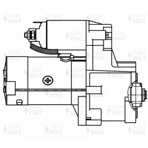 STARTVOLT LST0849 Стартер Hyundai H-1 Starex (96-) Mitsubishi Pajero II (90-) 2.5TD 2кВт (LSt 0849)