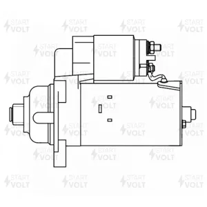 STARTVOLT LST1702 Стартер VAG TRANSPORTER T4 (90-) 2.0I MT 2кВт