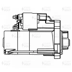STARTVOLT LST1876 Стартер VAG A8 Touareg 02-