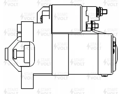 STARTVOLT LST2000 стартер 1,2kW Citroen C5, Peugeot 407 1.8-2.0i 01>