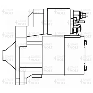 STARTVOLT LST2002 Стартер PSA 206 Berlingo 98-