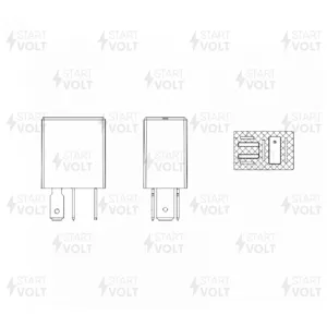 STARTVOLT SCR0320 Реле LADA VESTA (17-)/VESTA NG (23-) 12V 35A 4 конт. мини